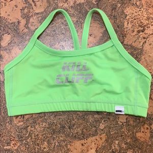 Kill Cliff Bra green sports bra size small